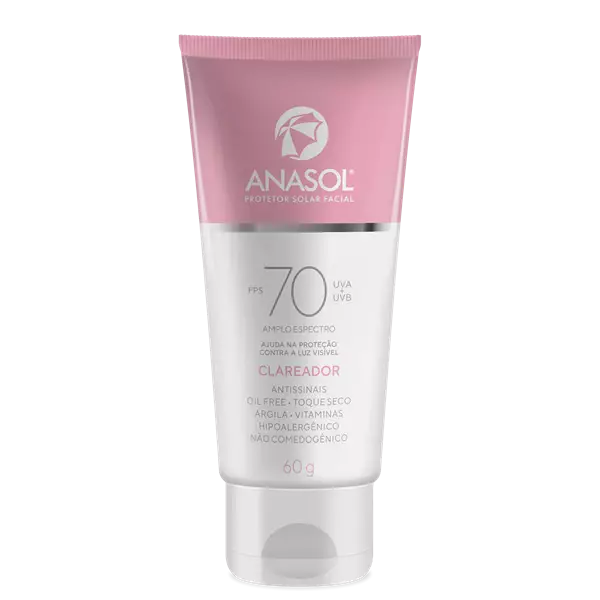Anasol Protetor Solar Facial Clareador FPS 70 60g