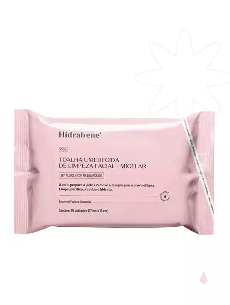 Toalha micelar Hidrabene 