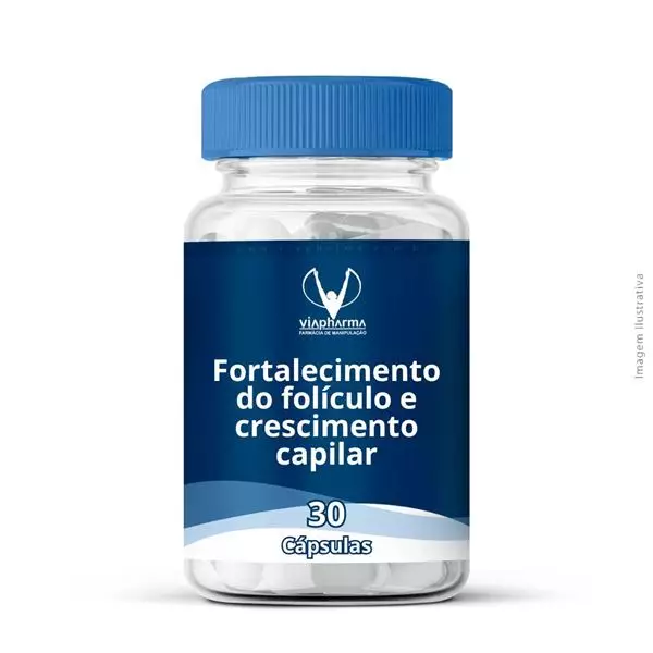 Cápsulas com foco em fortalecimento do folículo e crescimento capilar 30 cápsulas Cápsulas com foco em fortalecimento do folículo e crescimento capilar 30 cápsulas