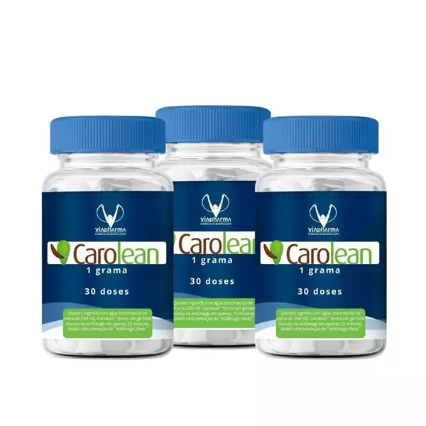 Combo de 3 potes de Carolean 1 grama 30 doses