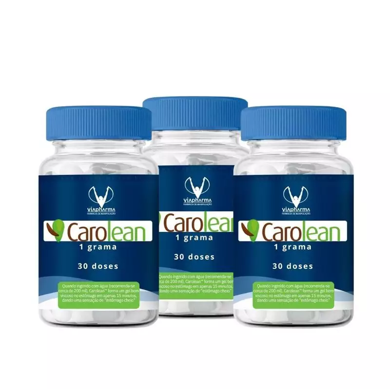 Combo de 3 potes de Carolean 1 grama 30 doses